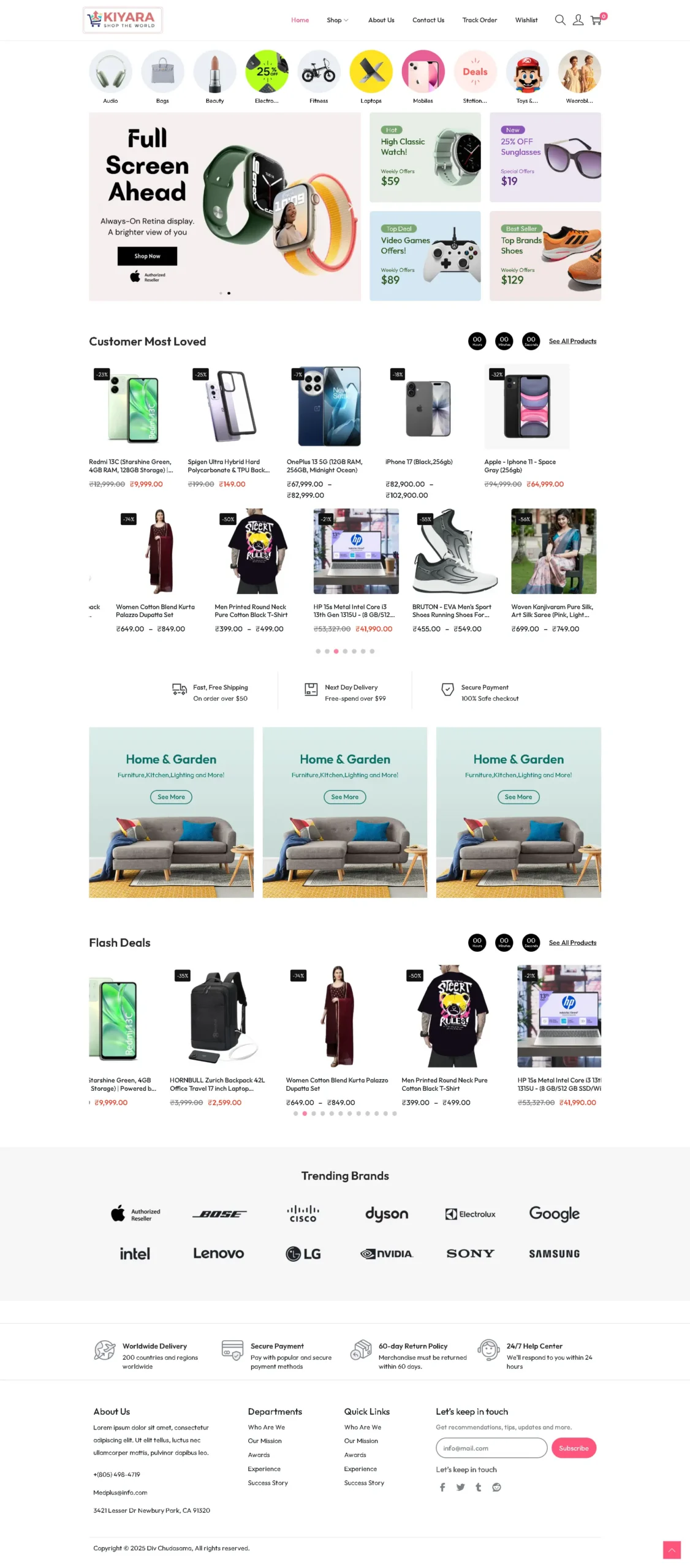 Kiyara E-Commerce Store